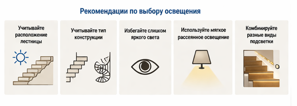 Рекомендаия по выбору освщения