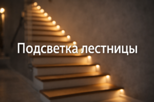 Освещение и подсветка лестниц в частном доме