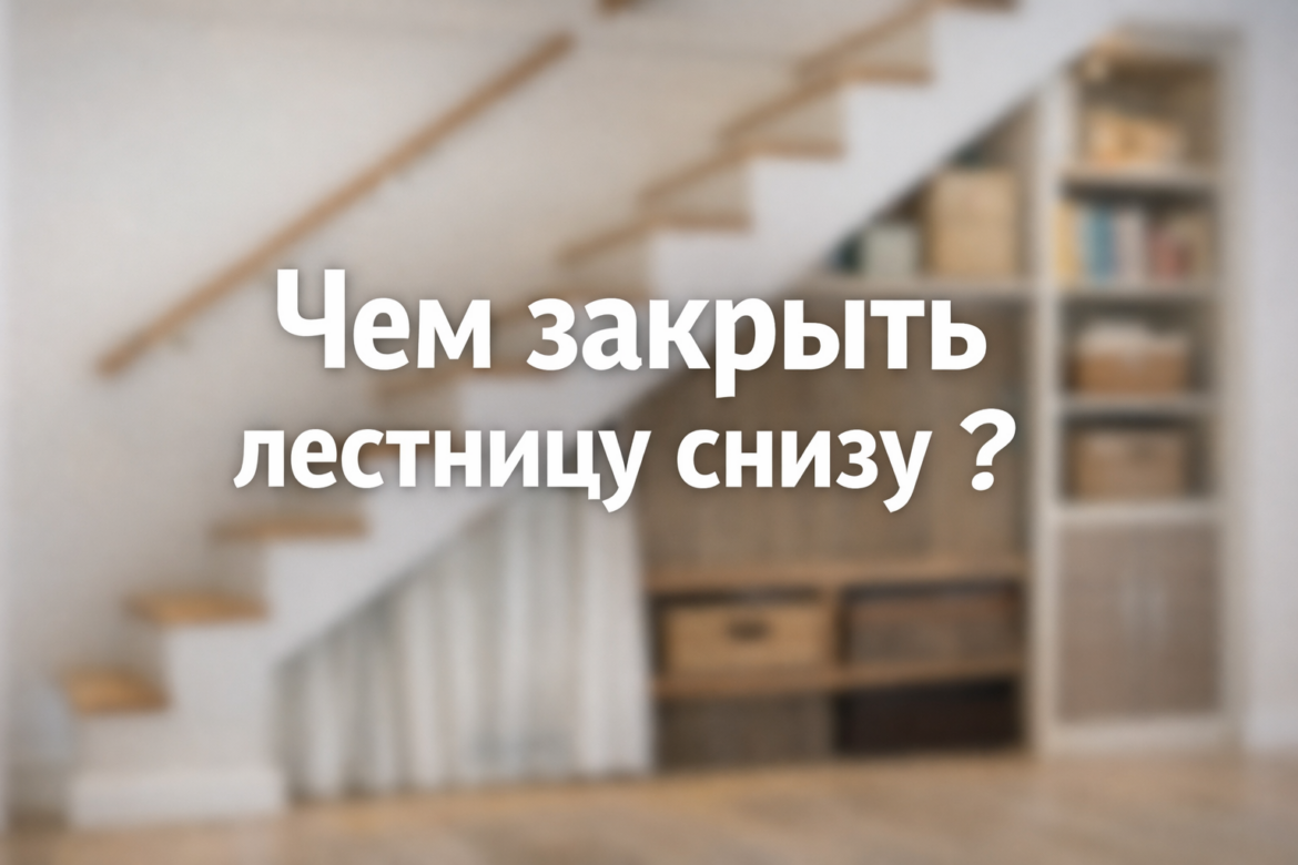 Чем зашить лестницу снизу